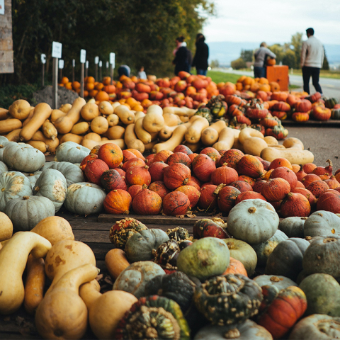 La balade des courges s’associe à notre marché gourmand 